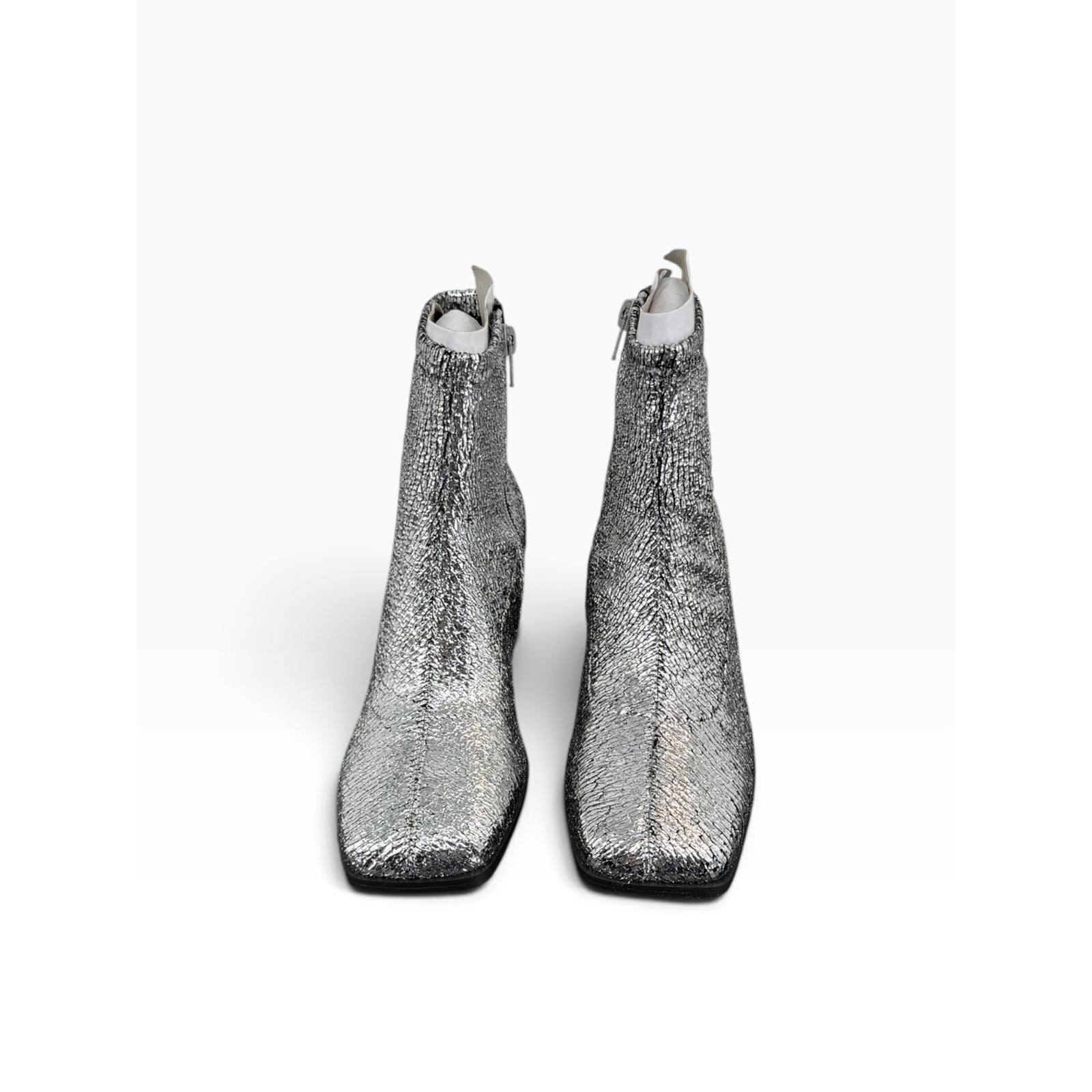 Katy Perry The Lolette Stretch Ankle Boot Metallic Silver 6.5 Nib — image 5 of 8